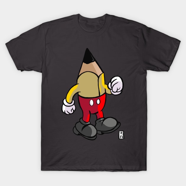 Pencil Head T-Shirt by Thomcat23